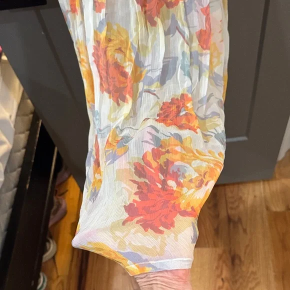 Sundance Floral Maxi Dress in Orange and Yellow - Picture 4 of 7